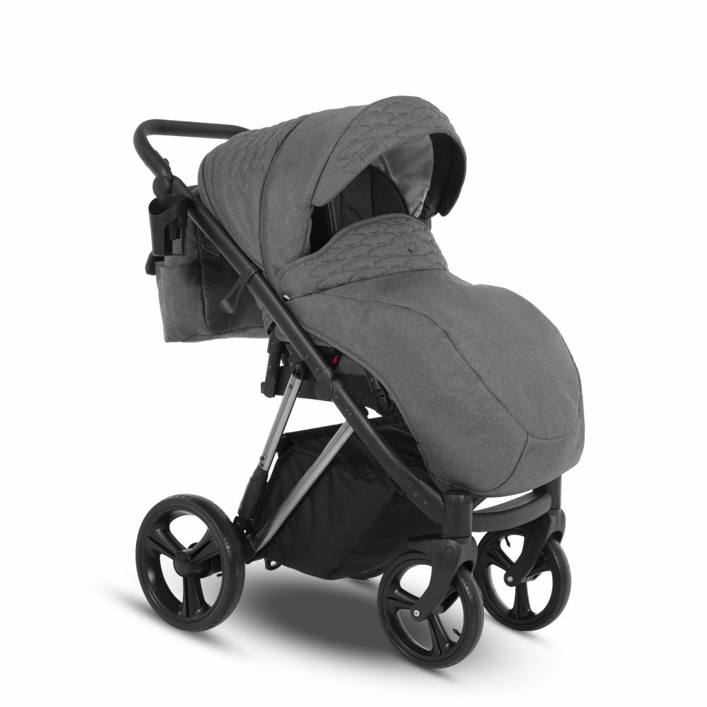 Коляска 2 в 1 Camarelo Faro, Серый меланж
