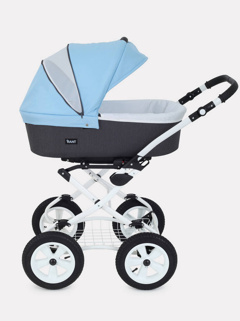 Коляска 2 в 1 Rant Dream Classic 09 серый-голубой