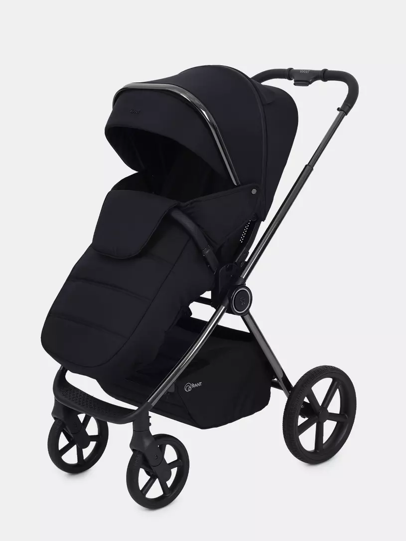 Коляска 2 в 1 Rant Teo Black Chrome Black