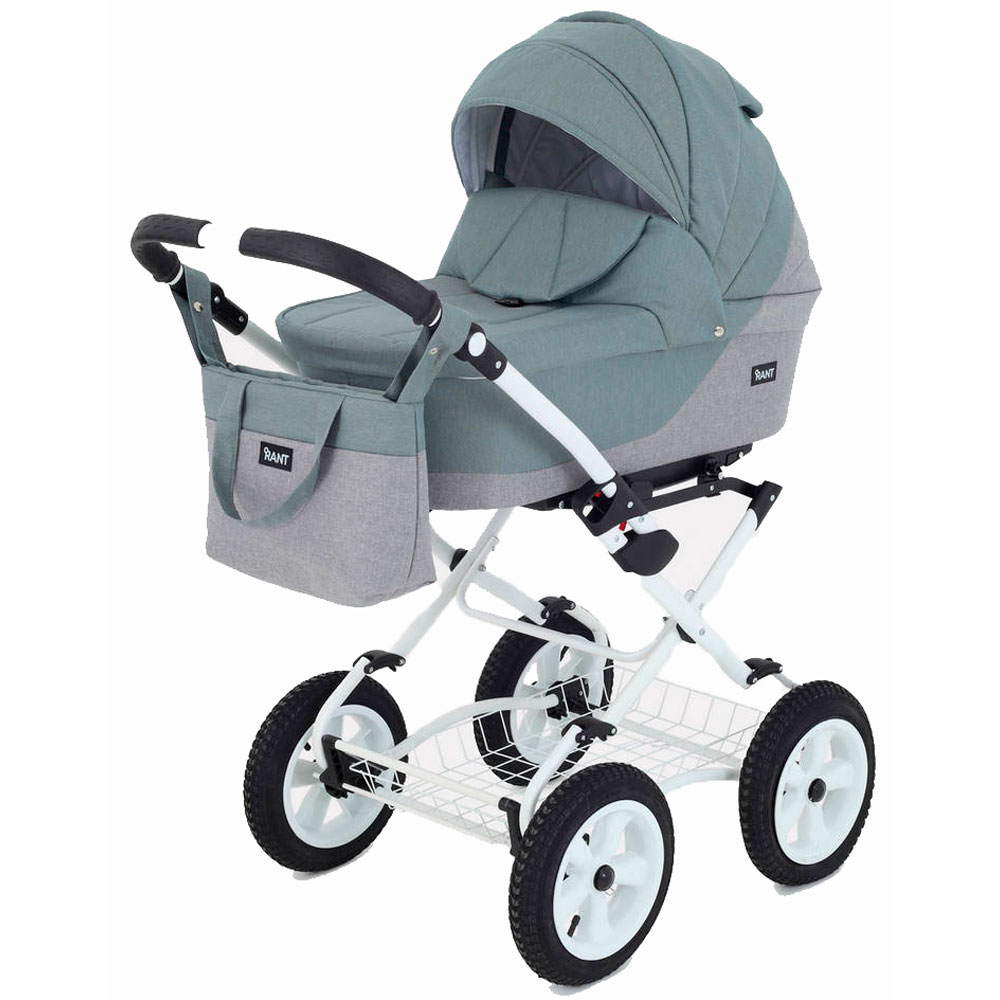Коляска 2 в 1 Rant Siena Classic 09 серый-зеленый