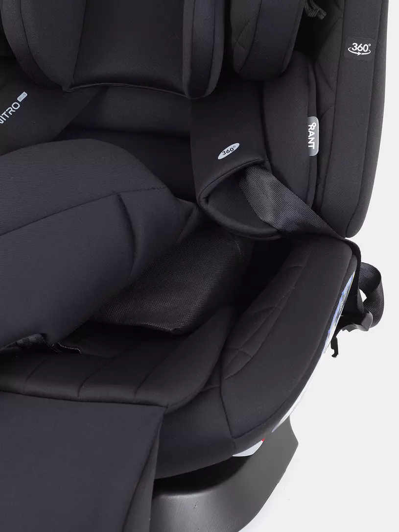 Автокресло Rant Nitro Plus isofix 0/1/2/3 (0-36 кг) Black
