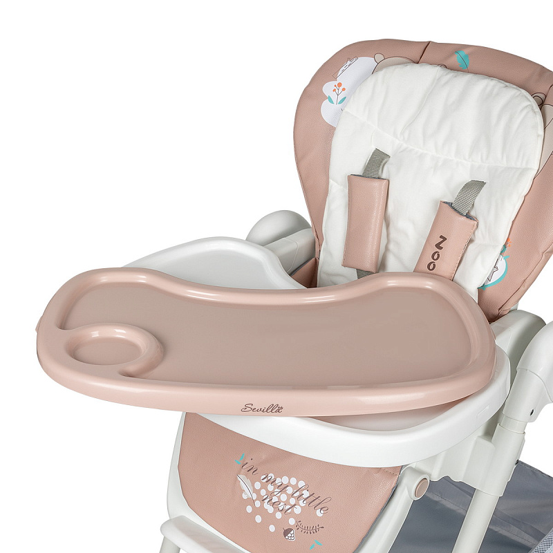 Стульчик для кормления Sevillababy Zoo Brown, коричневый, барсучок