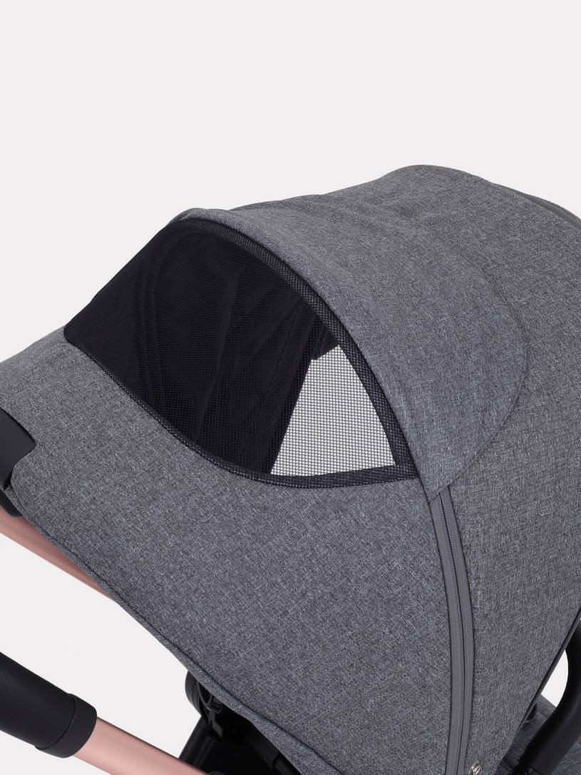 Коляска 2 в 1 MOWBaby ZOOM PU RA086 Gold Grey