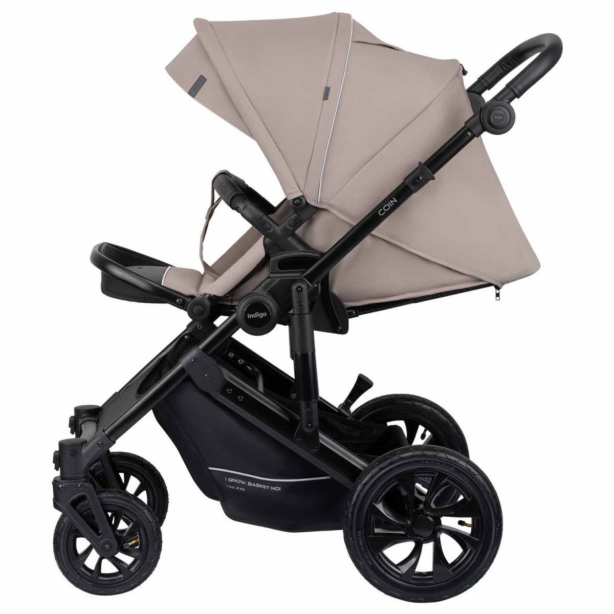 Коляска 2 в 1 Indigo Coin, Бежевый