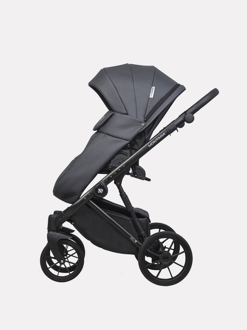 Коляска 3 в 1 Riko Basic Montana Ecco 24 Graphite