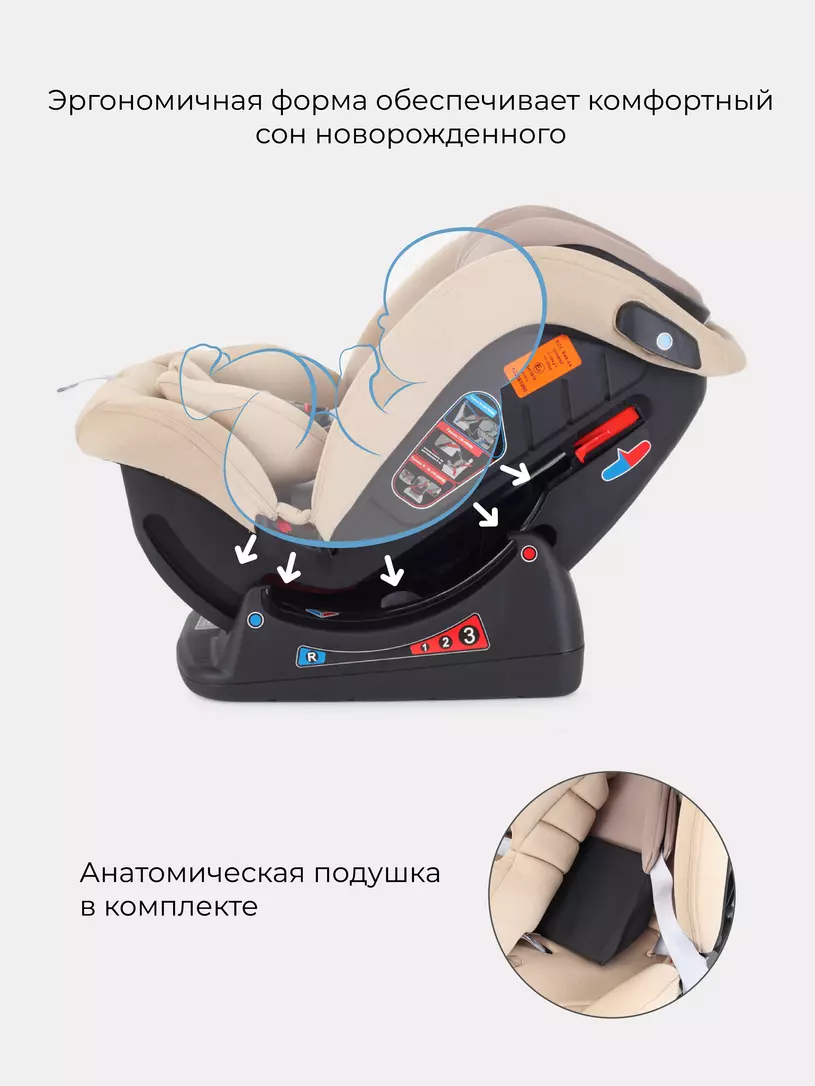 Автокресло Rant Matrix Active Line 0/1/2/3 (0-36 кг) Beige