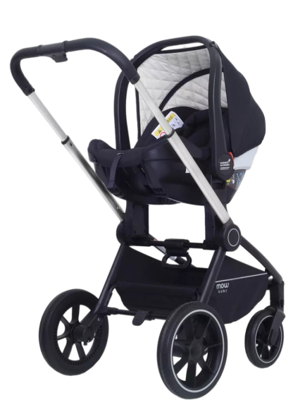 Коляска 3 в 1 MOWBaby ZOOM PU RA087 Gold Grey