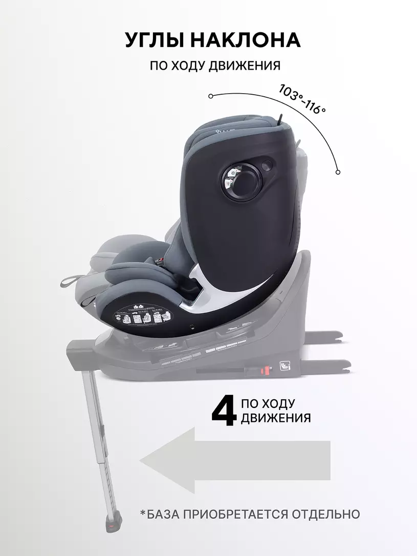 Автокресло Rant Aster Max (40-125 см) Graphite