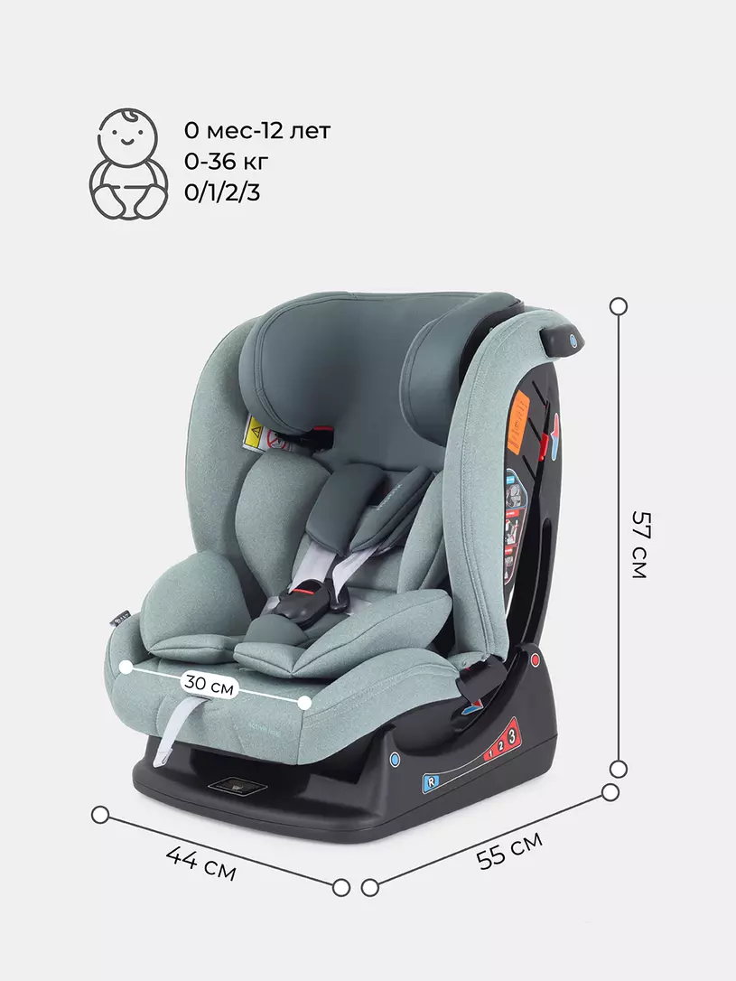 Автокресло Rant Matrix Active Line 0/1/2/3 (0-36 кг) Green