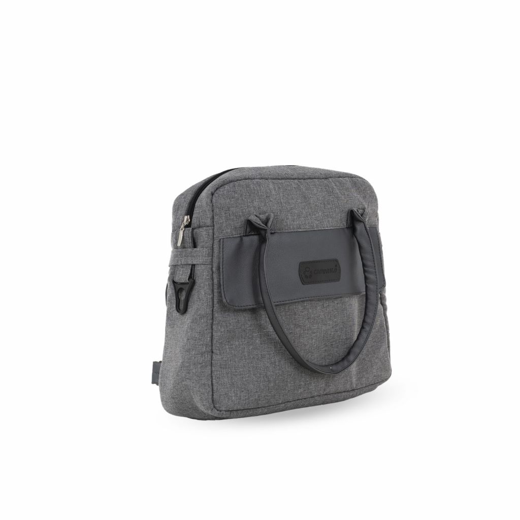 Коляска 2 в 1 Camarelo Ollio, Серый / Темно-серая эко-кожа (08)