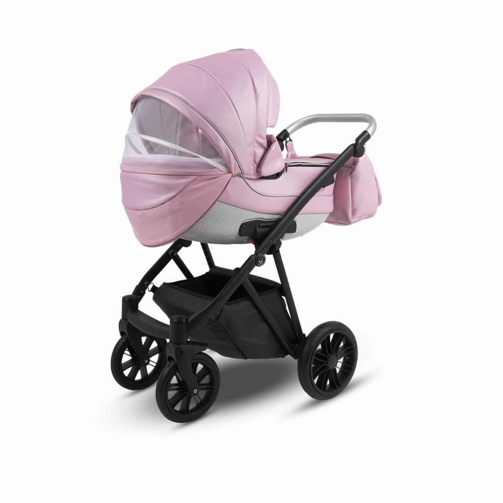 Коляска 2 в 1 Camarelo Zeo Eco, Пудровая кожа (ZEO-02)