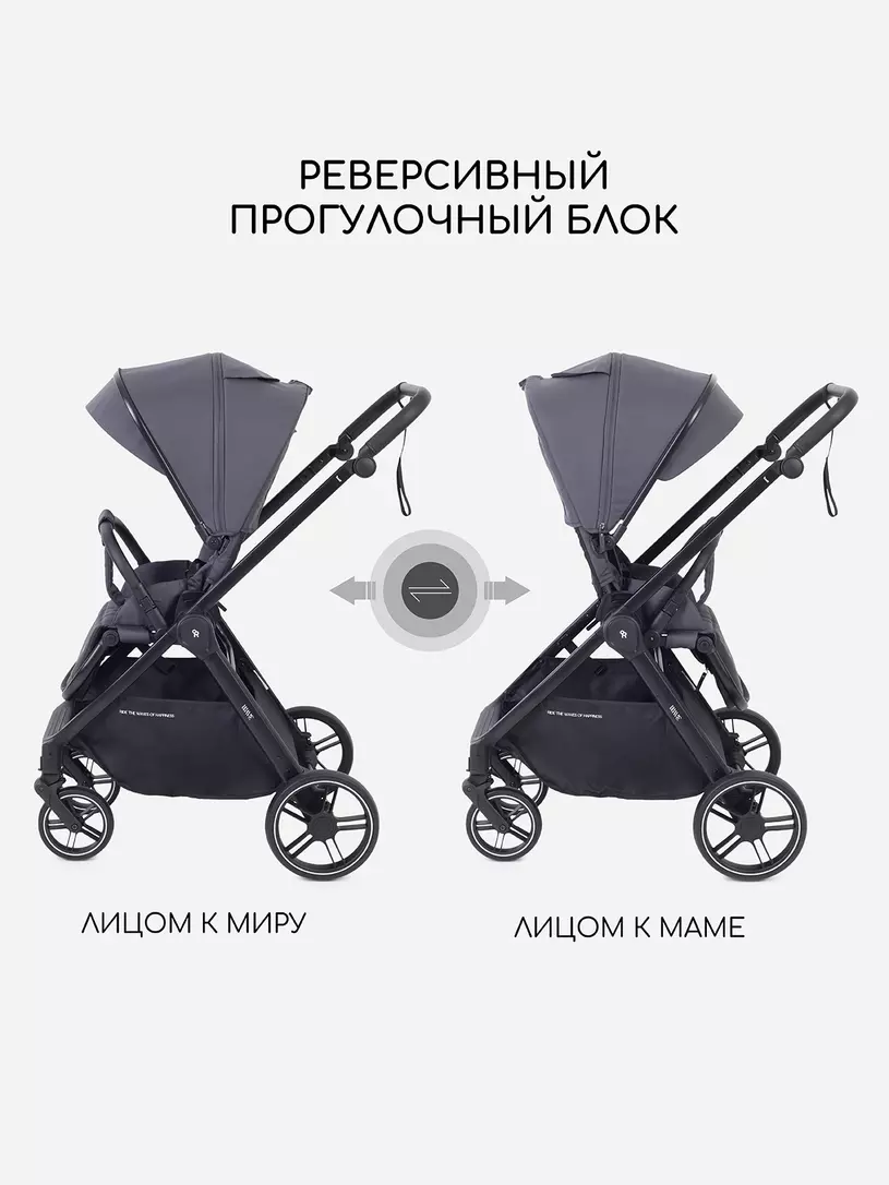 Коляска 2 в 1 Rant Basic Wave Graphite