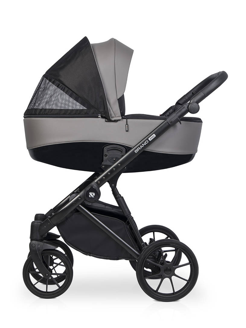 Коляска 2 в 1 Riko Brano Pro, 01 Anthracite