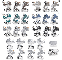 Коляска 3 в 1 Riko Bruno Luxe 02 бежевый