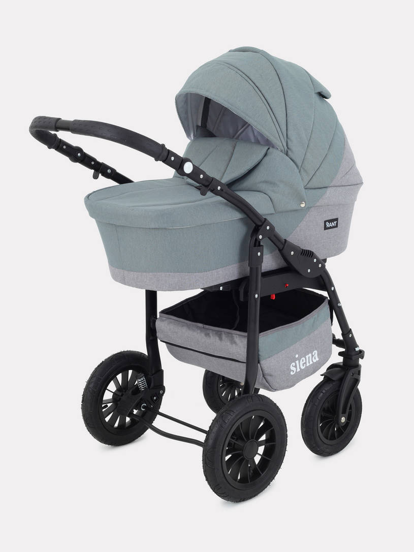 Коляска 3 в 1 Rant Siena 09 серый-зеленый