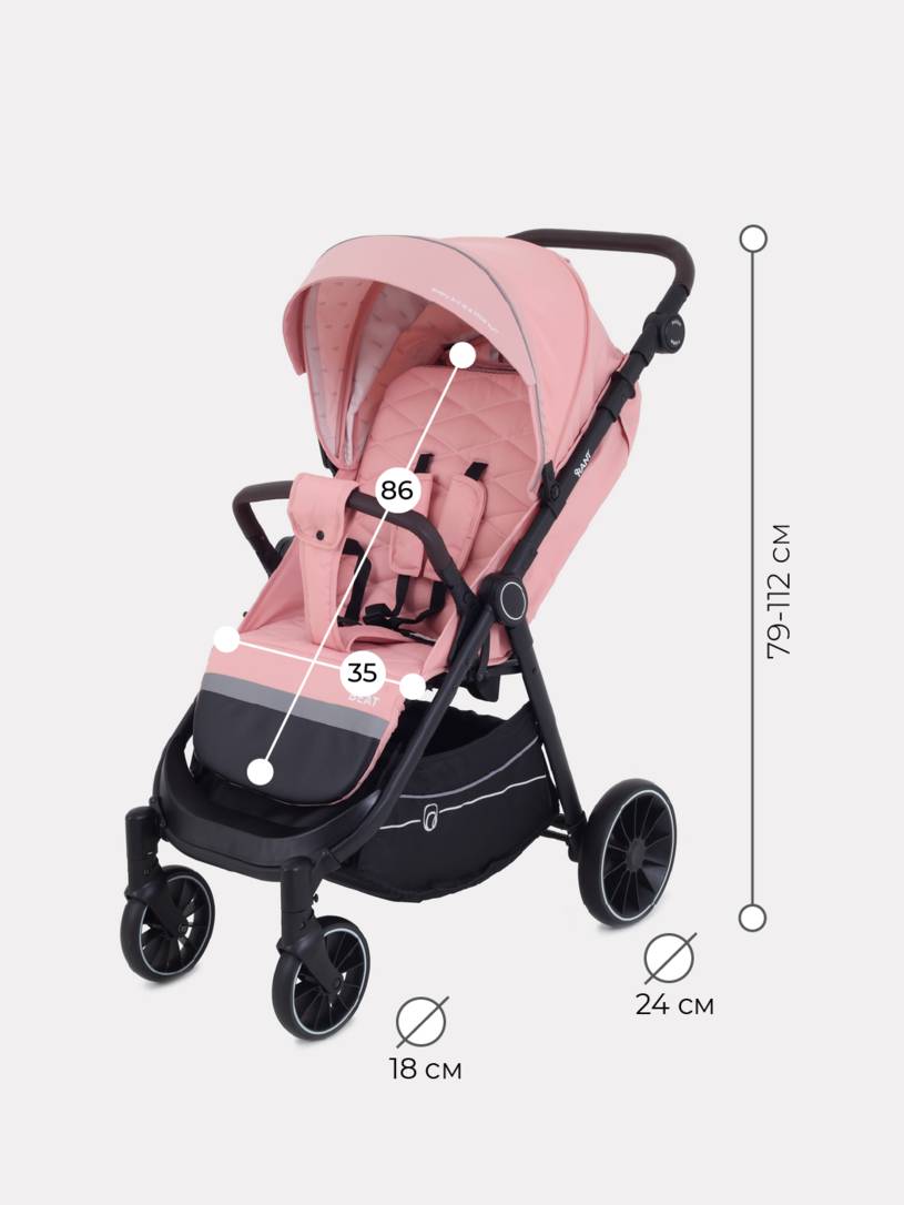 Коляска прогулочная RANT BEAT RA851 Cloud Pink