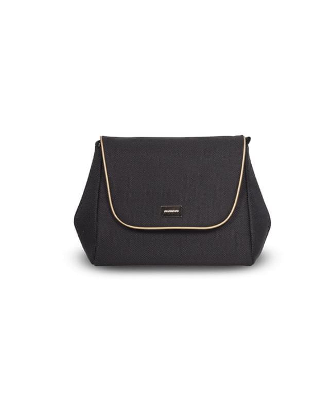 Коляска 2 в 1 Riko Qubus 05 черно-золотой