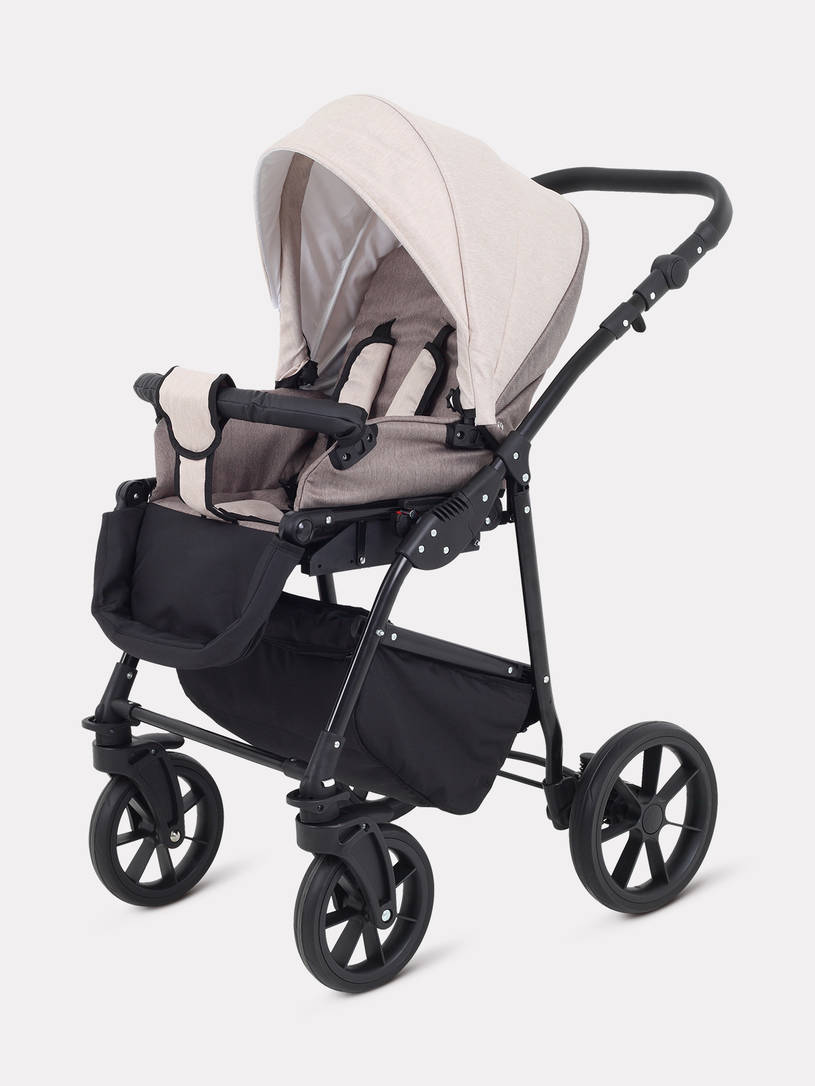 Коляска 2 в 1 Rant Dream 2024 09 коричневый-бежевый