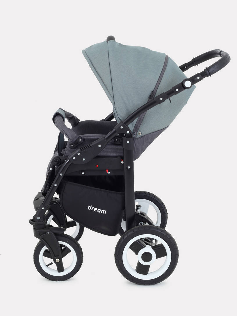Коляска 3 в 1 Rant Dream 06 серый-зеленый