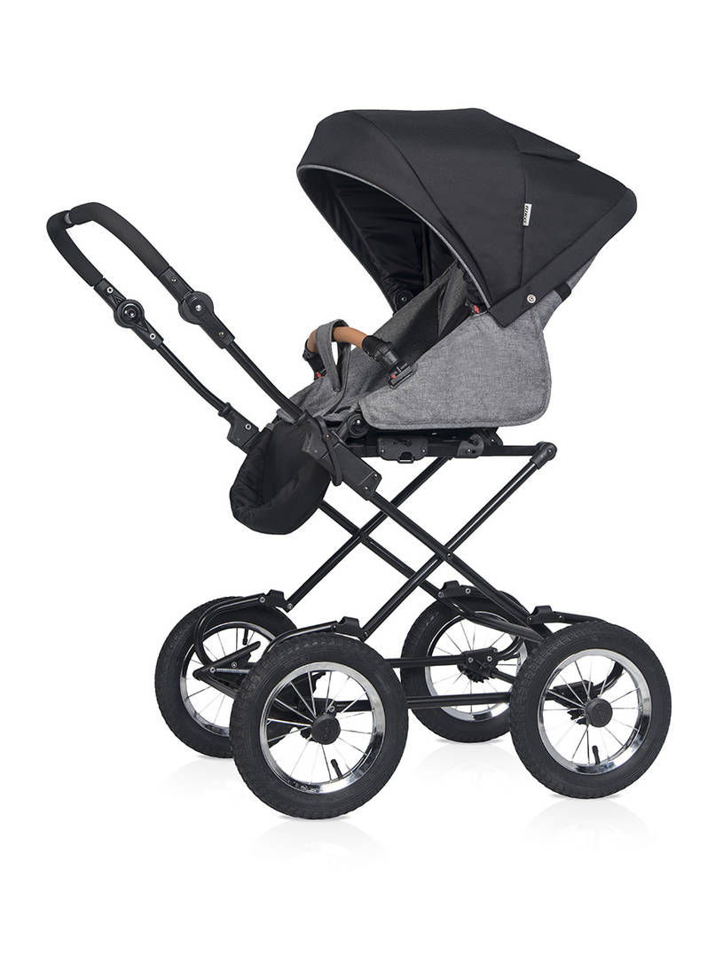 Коляска 2 в 1 RIKO BASIC BELLA LUX CLASSIC 01 темно-серый