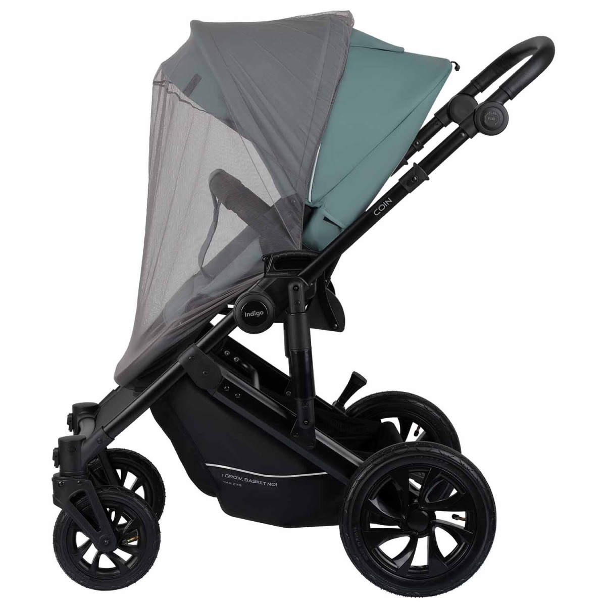 Коляска 2 в 1 Indigo Coin, Зеленый