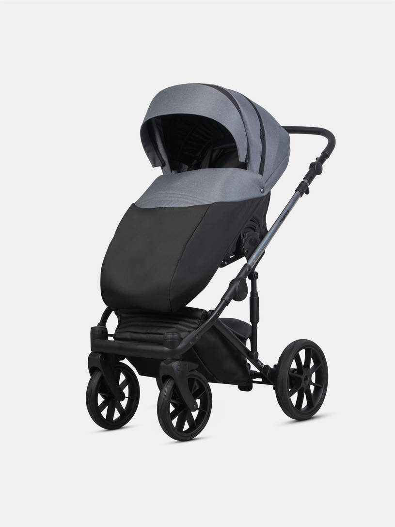 Коляска 2 в 1 Riko Nano Thermo Fabric 12 Graphite