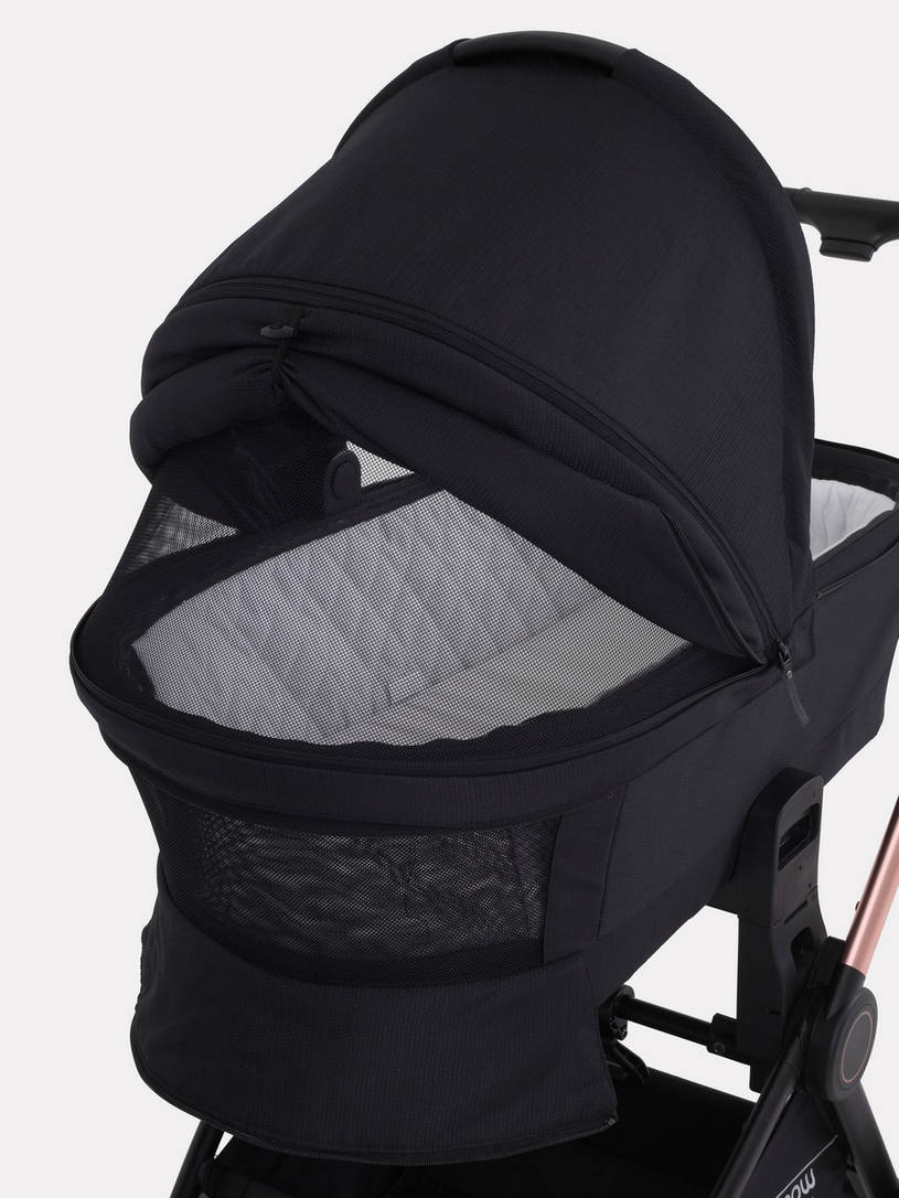 Коляска 3 в 1 Mowbaby Zoom Gold 2025 black