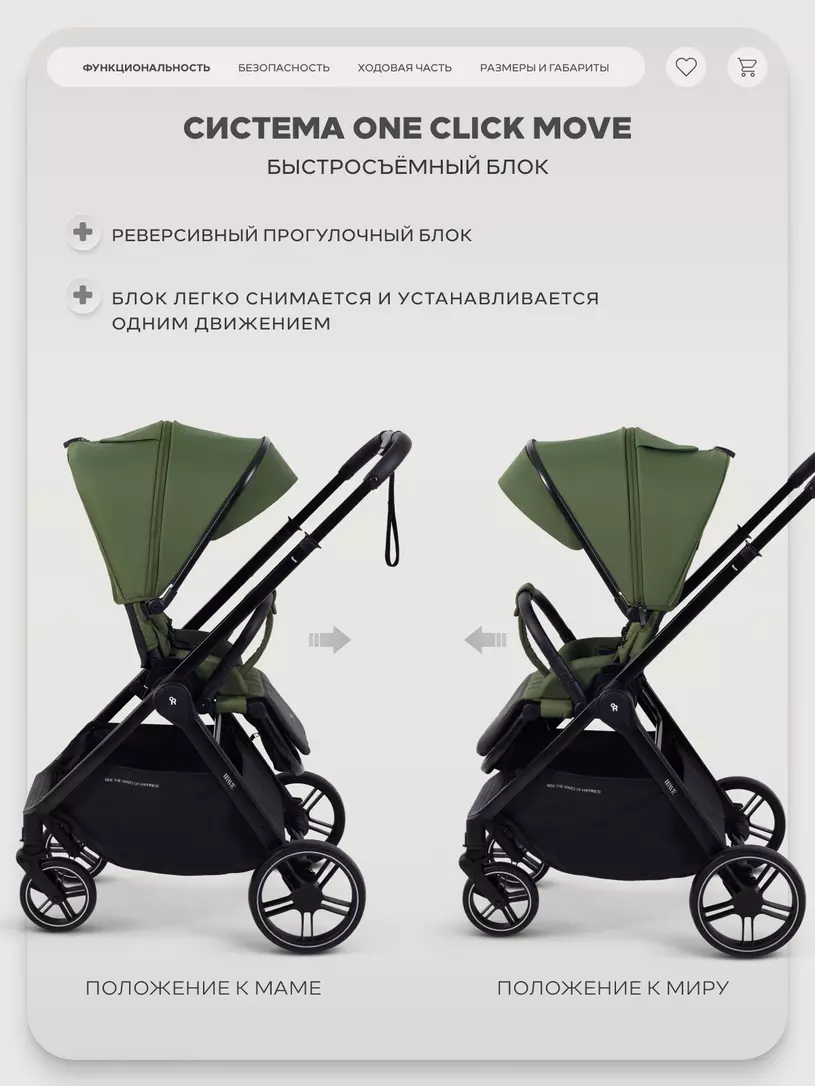 Коляска прогулочная Rant Basic Wave Green