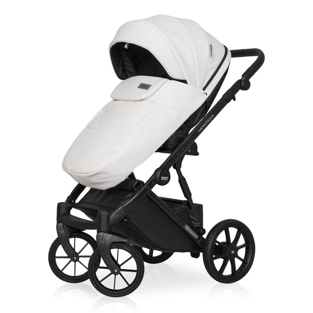 Коляска 3 в 1 Riko Basic Montana Ecco 11 White белый