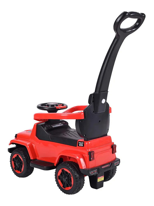 Детская каталка Sevillababy Police 3 в 1 с ручкой BC219 red/красный