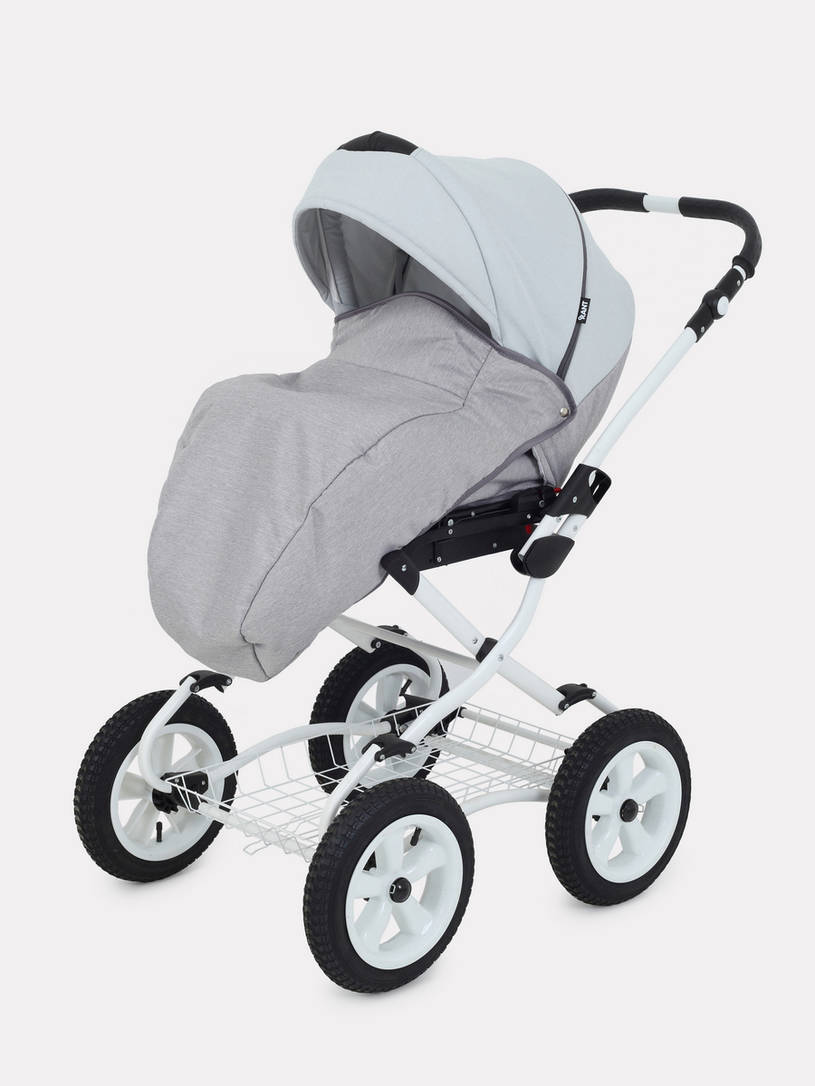 Коляска 2 в 1 Rant Dream Classic 02 светло-серый