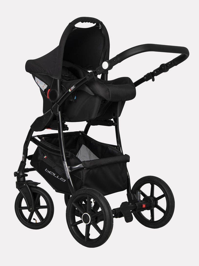 Коляска 2 в 1 Riko Basic Bella 01 серый-графит