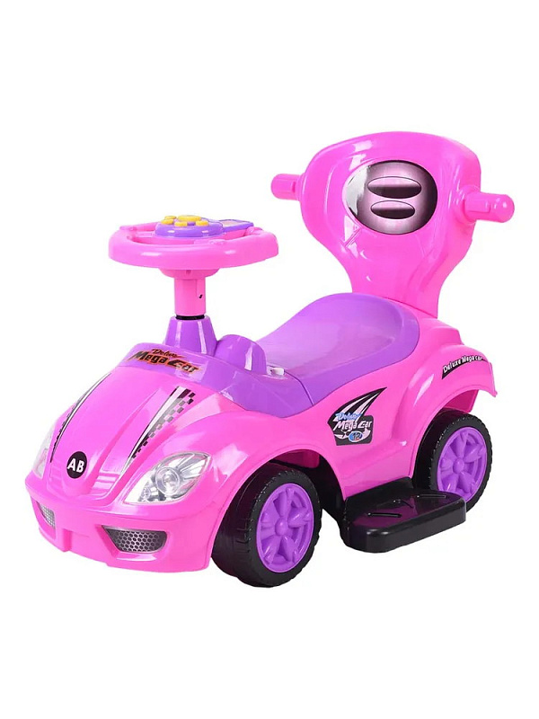 Детская каталка Sevillababy Mega Car 3 в 1 с ручкой BC202 pink/розовый