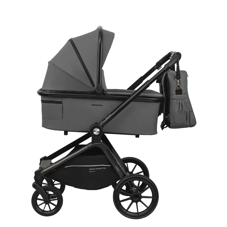 Коляска 3 в 1 Indigo SOLAR серый