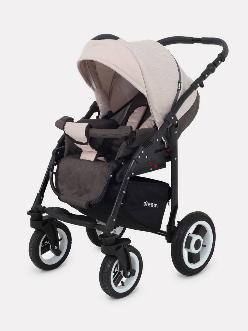 Коляска 2 в 1 Rant Dream 05 коричневый-бежевый