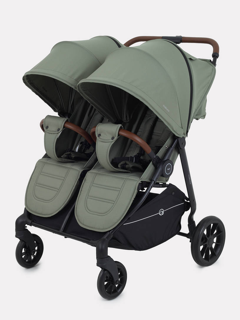 Коляска прогулочная для двойни Rant Twinny Olive 2025
