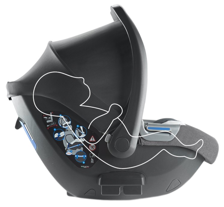 Автокресло Inglesina Darwin Infant Recline (0-13 кг), Magnet Grey