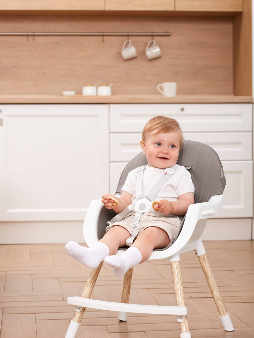Стульчик для кормления Mowbaby Crispy grey