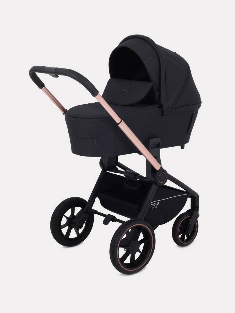 Коляска 2 в 1 MOWBaby ZOOM PU RA086 Gold Black