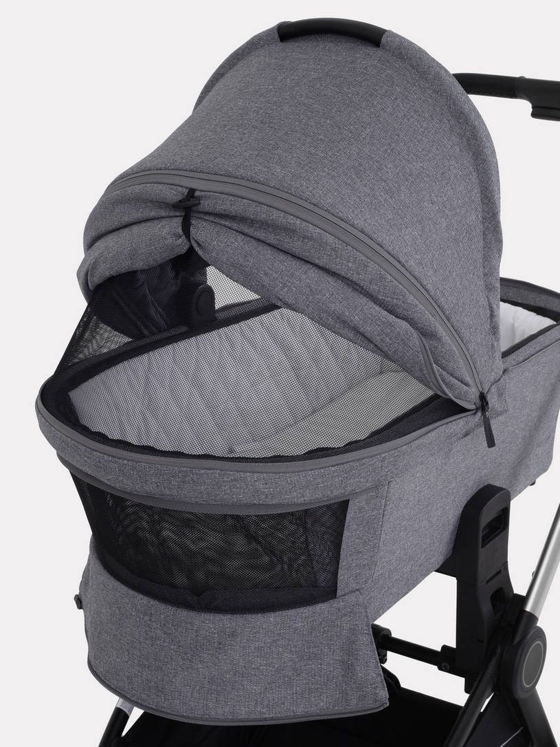 Коляска 2 в 1 MOWBaby ZOOM PU RA086 Silver Grey