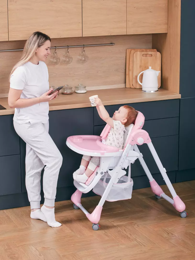 Стульчик для кормления Rant Nature pink