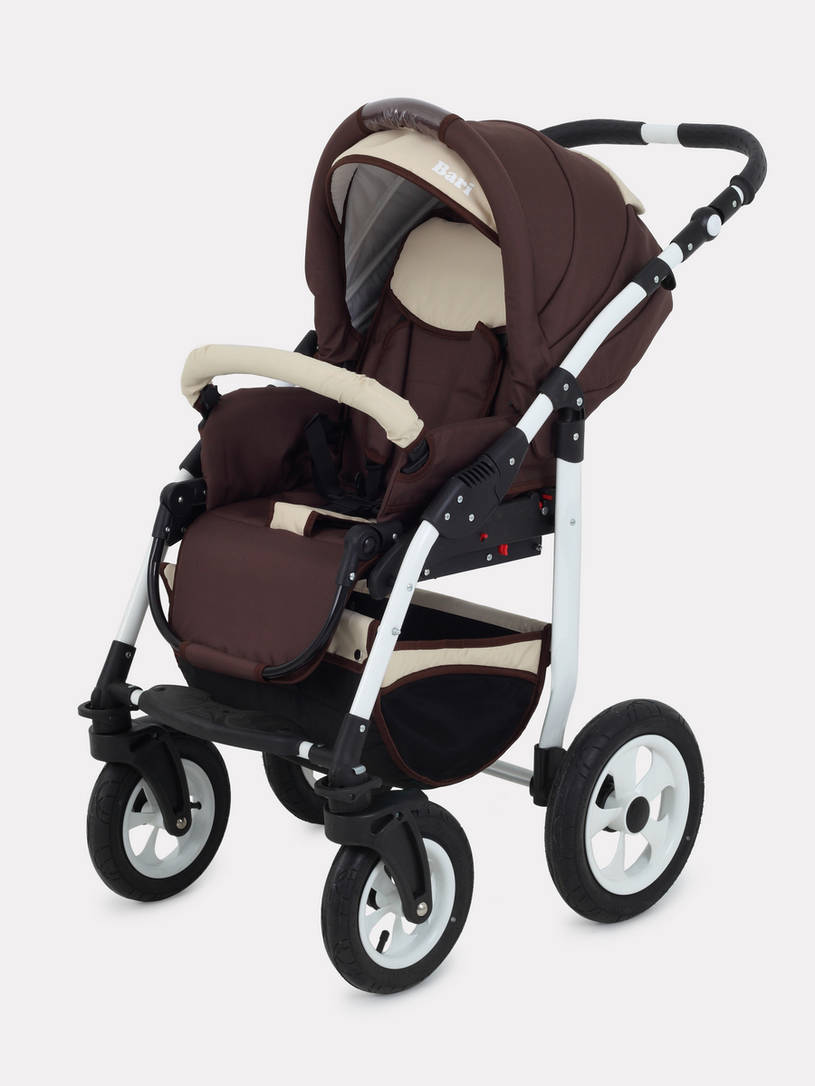 Коляска 2 в 1 Bart-Plast Bari 04 коричнево-бежевый