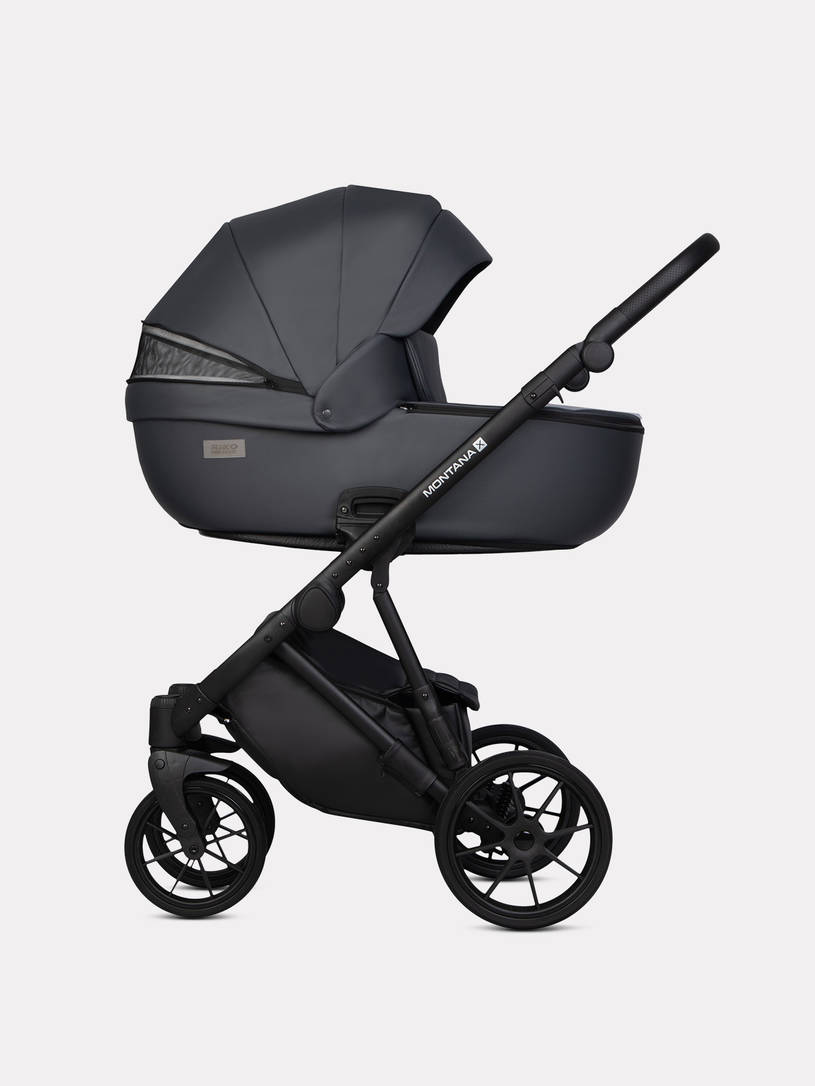 Коляска 3 в 1 Riko Basic Montana X Ecco 24 Graphite