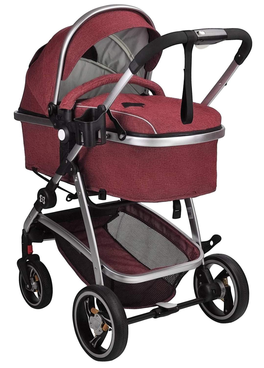 Коляска трансформер Farfello Pristina (Рубиновый PS-13)