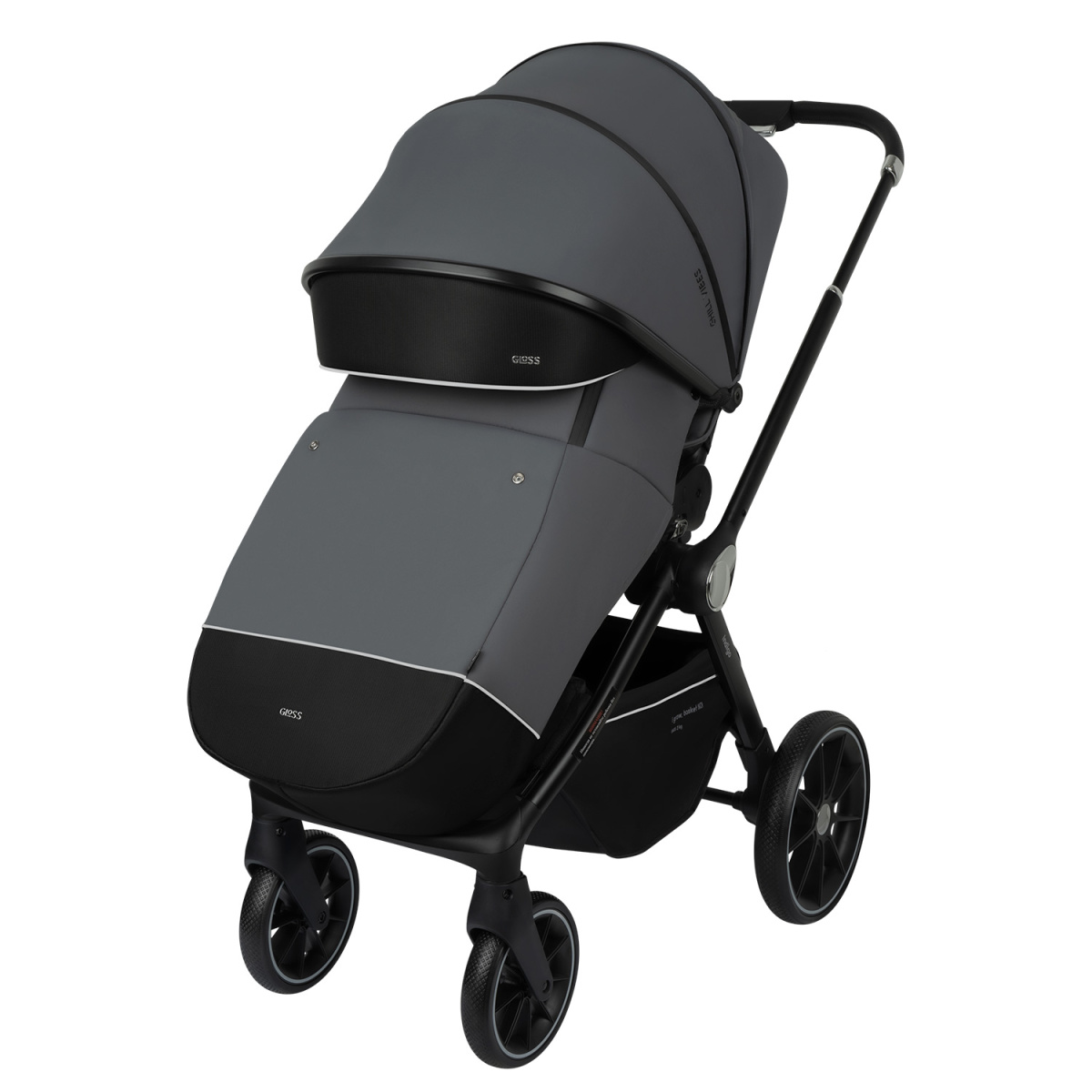 Коляска прогулочная Indigo GLOSS темно-серый