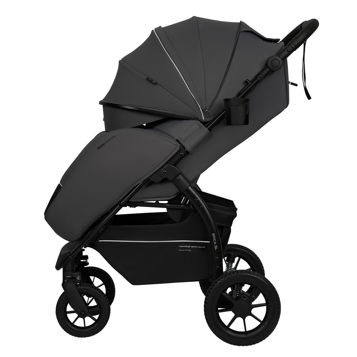 Коляска прогулочная Indigo EPICA SL, темно-серый