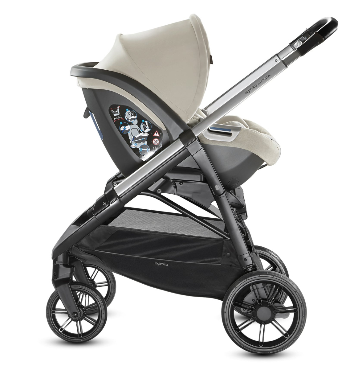 Коляска Aptica System Quattro 4 в 1 на шасси Aptica Black (AA70N0CMB + AE70N0000)