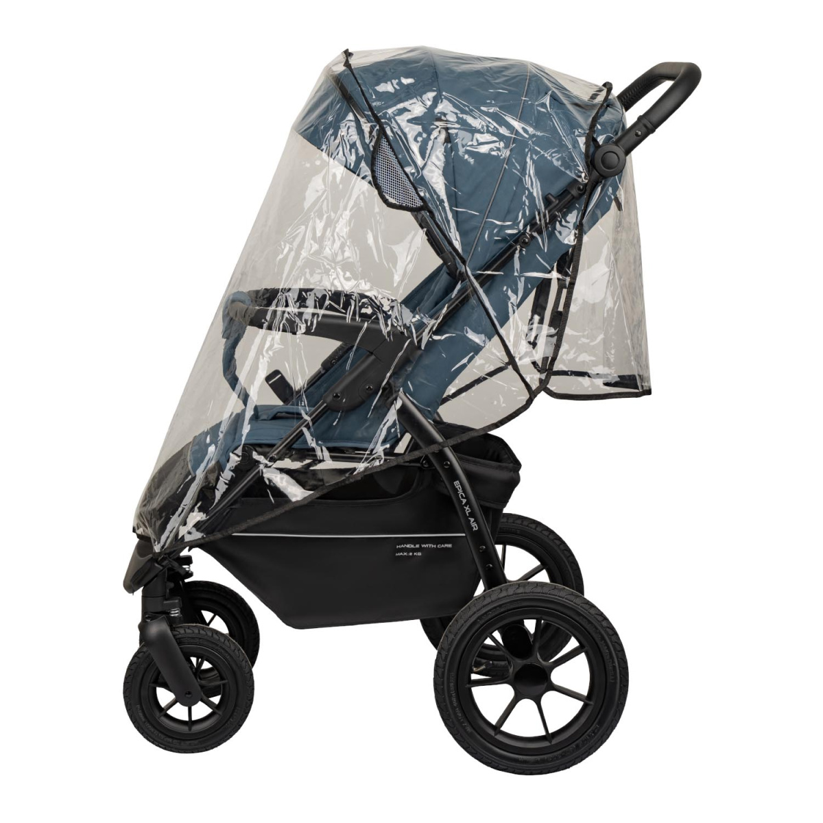 Коляска прогулочная Indigo EPICA XL AIR с сумкой синий