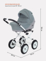 Коляска 2 в 1 Rant Siena Classic 09 серый-зеленый