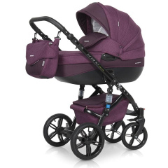 Коляска 2 в 1 Riko Bruno Natural 03 бордовый